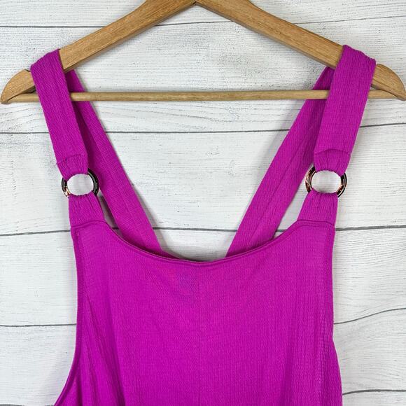 Swimsuits For All Womens size XL 14 16 Jumpsuit Beach Coverup Swimsuit Purple - Picture 3 of 8